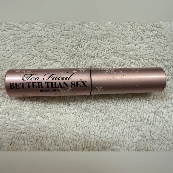 Too Faced Better Than Sex Mascara Snowman Ornament - Pink and Gold - Picture 3 of 5